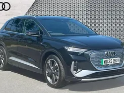 Black New 2025 Audi Q4 e-tron S-Line SUV | £36,290 (Fair price)