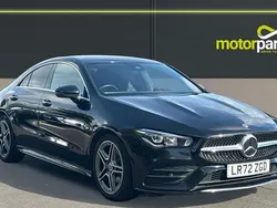 Cosmos black metallic Used 2022 Mercedes CLA180 AMG Line Premium Sedan | £20,500 (Good price)