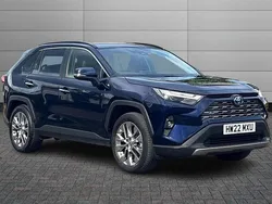 Obsidian blue Used 2022 Toyota RAV4 Hybrid SUV | £27,499 (Fair price)