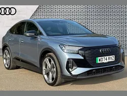 Blue Used 2025 Audi Q4 Sportback e-tron Black Edition SUV | £39,722 (A bit pricey)
