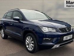 Mediterranean blue Used 2017 Seat Ateca SE SUV | £11,754 (Fair price)