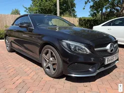 Black Used 2017 Mercedes C220 AMG line Cabriolet | £14,490 (Fair price)