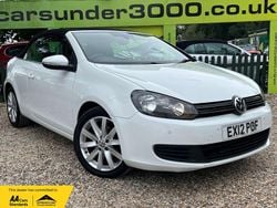 White Used 2012 VW Golf Cabriolet SE Cabriolet | £3,750 (Fair price)