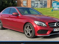Red Used 2018 Mercedes C250 AMG Line Premium Plus Sedan | £19,295 (Fair price)
