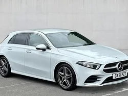 White Used 2021 Mercedes A200 AMG line Hatchback | £19,670 (Fair price)