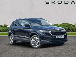 Black magic pearl effect Used 2024 Skoda Karoq SE Drive SUV | £21,995 (Good price)