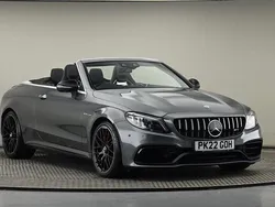 Selenite gray metallic finish Used 2022 Mercedes C63 AMG Premium Plus Cabriolet | £53,900 (A bit pricey)