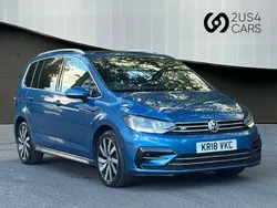 Blue Used 2018 VW Touran R-line MPV | £12,990 (Fair price)