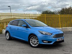 Blue Used 2017 Ford Focus Zetec Hatchback | £5,390 (Fair price)