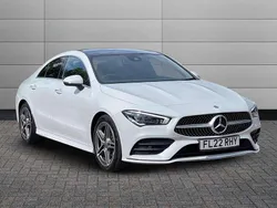 Digital white Used 2022 Mercedes CLA220 AMG Line Premium Plus Sedan | £27,995 (Fair price)