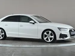 White Used 2021 Audi A4 S-Line Sedan | £19,798 (Fair price)