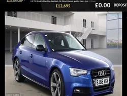 Used 2016 Audi A5 Sportback Black Edition | £12,695 (Fair price)