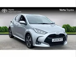 Silver Used 2024 Toyota Yaris Hybrid Design Hatchback | £18,782 (Fair price)