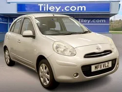 Silver Used 2011 Nissan Micra Acenta Hatchback | £4,990 (Fair price)
