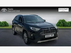 Black Used 2022 Toyota RAV4 Hybrid SUV | £32,555 (A bit pricey)