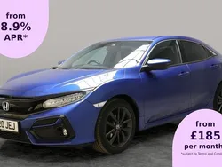 Blue Used 2020 Honda Civic SR Hatchback | £13,341 (Fair price)