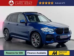 Blue Used 2021 BMW X3 M Sport SUV | £33,571 (Fair price)