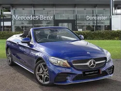 Blue Used 2020 Mercedes C300 AMG line Cabriolet | £24,995 (A bit pricey)