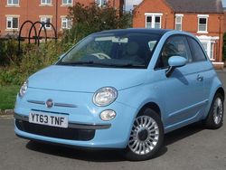 Blue Used 2013 Fiat 500 Lounge Hatchback | £4,650 (Good price)