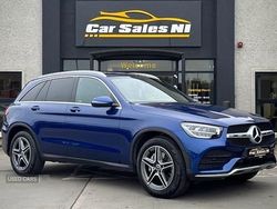 Blue Used 2022 Mercedes GLC220 AMG line Estate | £31,900 (Expensive)