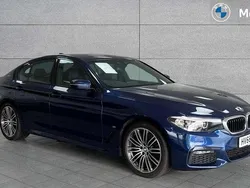 Mediterranean blue Used 2018 BMW 530e M Sport Sedan | £17,047 (Fair price)