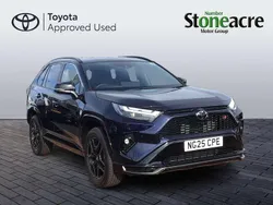 Blue New 2025 Toyota RAV4 Hybrid Sport SUV | £47,500 (Good price)