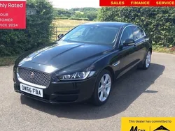 Santorini black Used 2017 Jaguar XE Portfolio Sedan | £11,695 (Fair price)