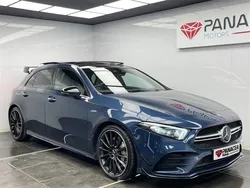 Blue Used 2021 Mercedes A35 AMG Premium Plus Hatchback | £27,995 (Expensive)