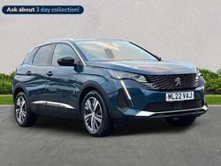 Blue Used 2022 Peugeot 3008 Allure Premium Hatchback | £17,195 (Fair price)
