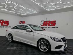 White Used 2016 Mercedes E350 AMG line Coupe | £18,950