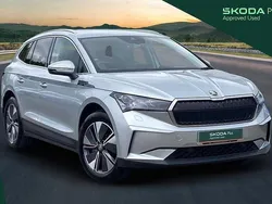 Brilliant silver metallic Used 2024 Skoda Enyaq iV SUV | £28,726 (Fair price)