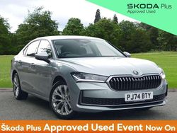 Pebble silver metallic Used 2025 Skoda Superb SE L Hatchback | £29,295 (Expensive)