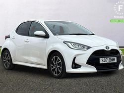 White Used 2021 Toyota Yaris Hybrid Design Hatchback | £16,099 (Fair price)