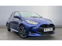 Blue Used 2022 Toyota Yaris Hybrid Design Hatchback | £15,250 (Good price)
