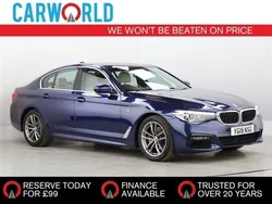 Blue Used 2019 BMW 520 M Sport Sedan | £18,990 (Good price)
