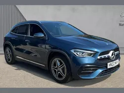 Denim blue metallic Used 2022 Mercedes GLA200 AMG Line Premium SUV | £29,983 (A bit pricey)