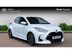White Used 2023 Toyota Yaris Hybrid Design Hatchback | £17,985 (Fair price)