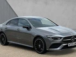 Mountain grey metallic Used 2023 Mercedes CLA250e AMG Line Premium Plus Sedan | £27,074 (Fair price)