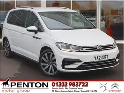 White Used 2021 VW Touran R-line MPV | £22,490 (Fair price)