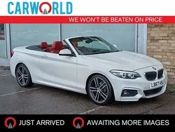 White Used 2017 BMW 218 M Sport Cabriolet | £13,400 (Fair price)