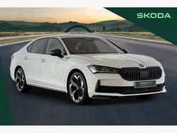 Pure white New 2025 Skoda Superb SportLine Hatchback | £37,890 (Fair price)