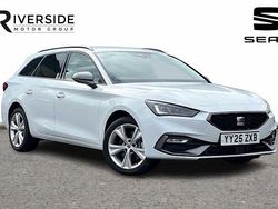 Glacial white Used 2025 Seat Leon FR Estate | £24,990 (Expensive)