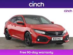 Red Used 2019 Honda Civic Sport Plus Hatchback | £14,199 (A bit pricey)