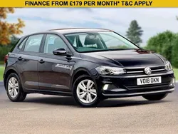 Black Used 2018 VW Polo SE Hatchback | £8,600 (Fair price)