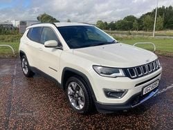 White Used 2021 Jeep Compass Limited SUV | £13,950 (Fair price)