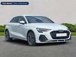 White Used 2025 Audi A3 S-Line Hatchback | £30,387 (Expensive)