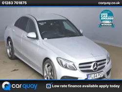 Silver Used 2014 Mercedes C220 AMG line Sedan | £11,995 (Fair price)