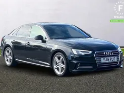 Black Used 2018 Audi A4 S-Line Sedan | £16,799 (Fair price)