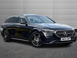 Obsidian black Used 2024 Mercedes E220 AMG Line Premium Estate | £47,981