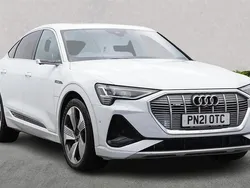 White Used 2021 Audi e-tron Sportback S-Line SUV | £28,542 (Expensive)